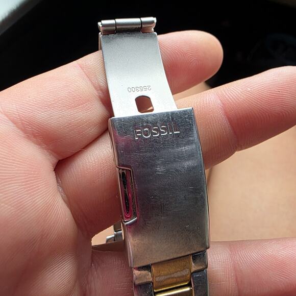 Fossil Women ES2521 Riley Silver Dial Multifunction Pave Bezel Quartz Watch 7" - Picture 9 of 14